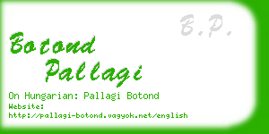 botond pallagi business card